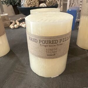 Kirkland's Hand Poured Pillar Candle